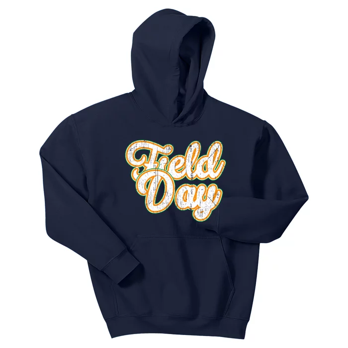 Field Day Retro Orange Field Day Games Adults Teachers Kids Hoodie