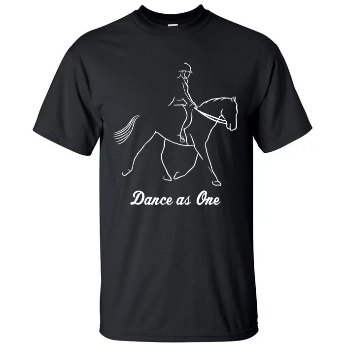 Funny Dressage Riding Horse Show Horseback Equestrian Gifts Tall T-Shirt