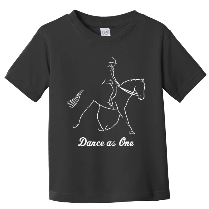 Funny Dressage Riding Horse Show Horseback Equestrian Gifts Toddler T-Shirt