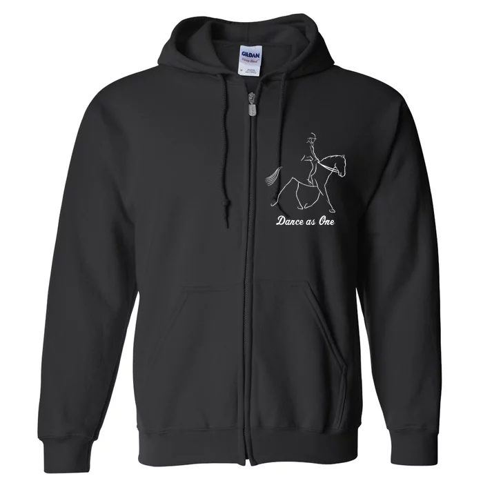 Funny Dressage Riding Horse Show Horseback Equestrian Gifts Full Zip Hoodie