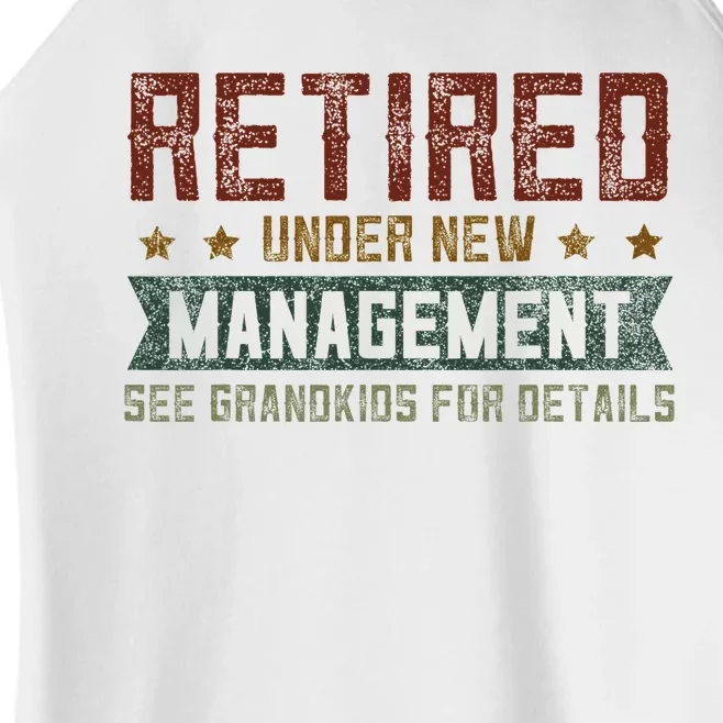 Fathers Day Retired Grandpa Funny Retirement Women’s Perfect Tri Rocker Tank