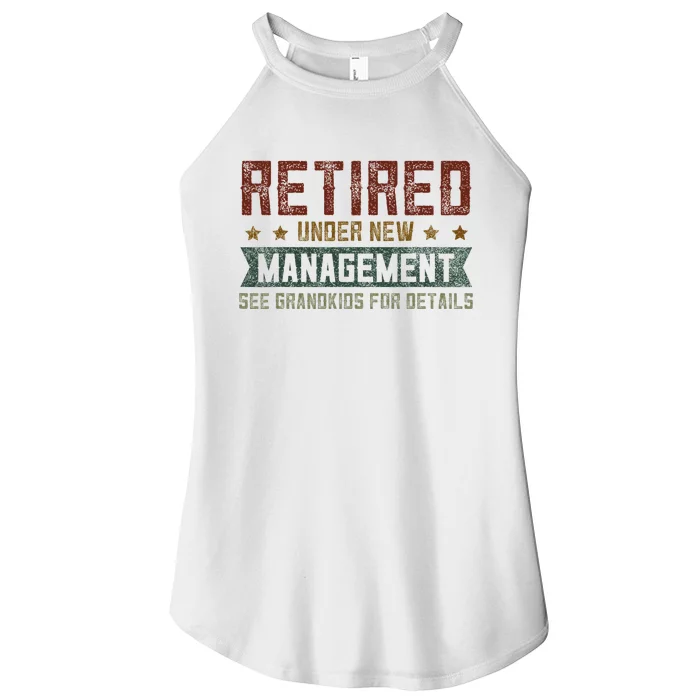 Fathers Day Retired Grandpa Funny Retirement Women’s Perfect Tri Rocker Tank