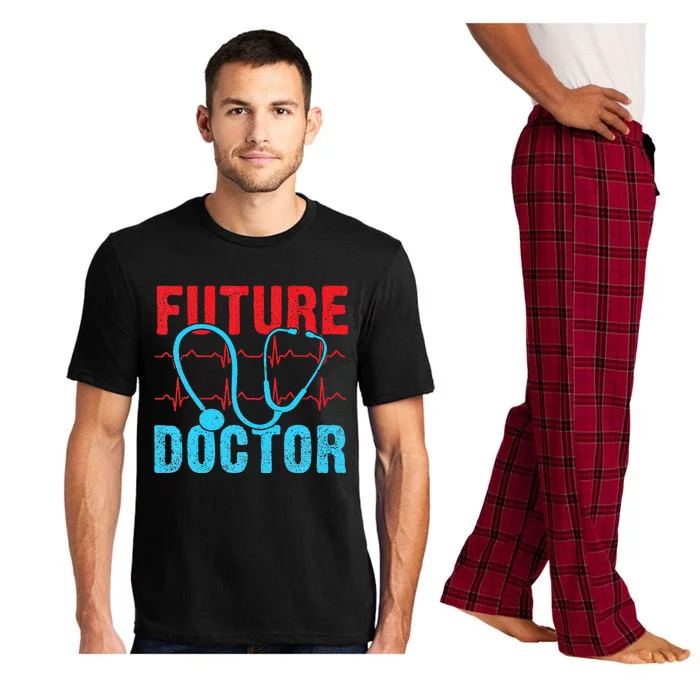 Future Doctor retro heartbeat nurse Pajama Set