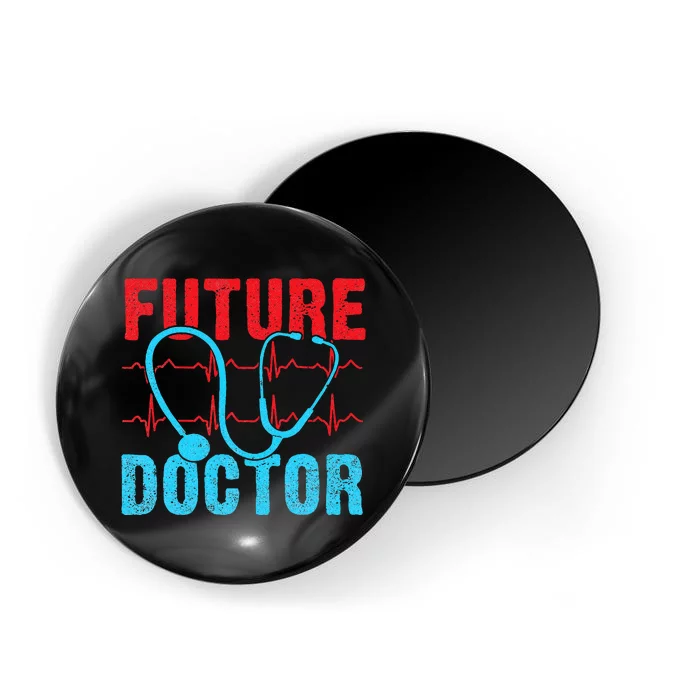 Future Doctor retro heartbeat nurse Magnet