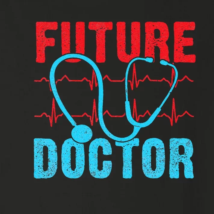 Future Doctor retro heartbeat nurse Toddler Long Sleeve Shirt