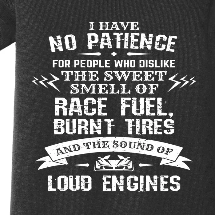 Funny Drag Racing Cute Gift For Mechanics And Car Enthusiasts Baby Bodysuit