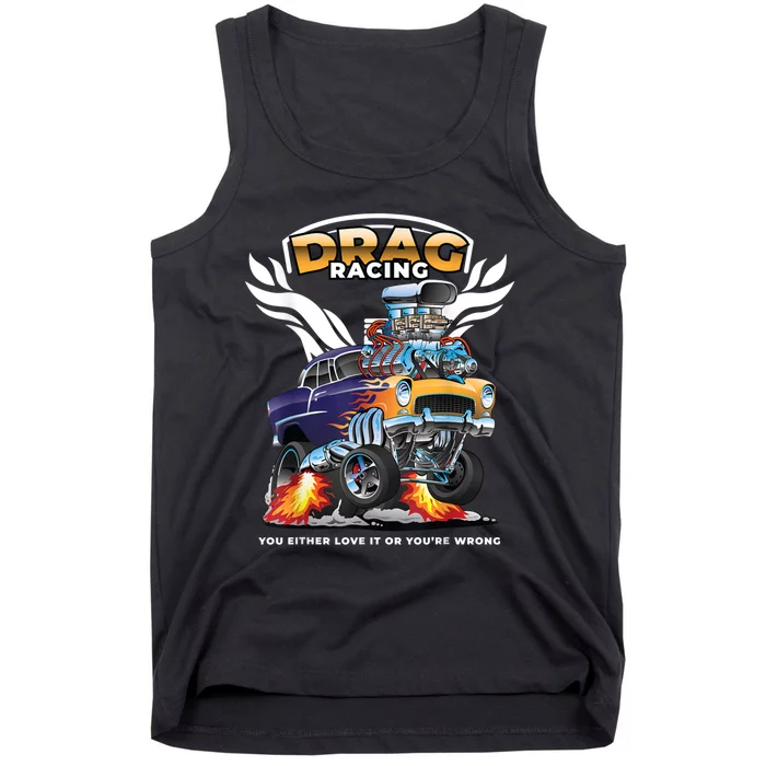 Funny Drag Racing Tank Top