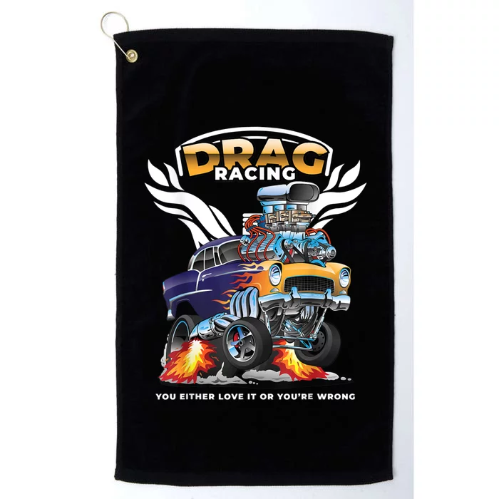 Funny Drag Racing Platinum Collection Golf Towel