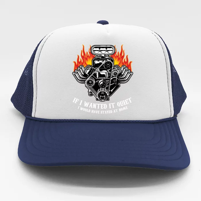 Funny Drag Racing Cute Gift Car Engine Mechanics Motor Racing Gift Trucker Hat