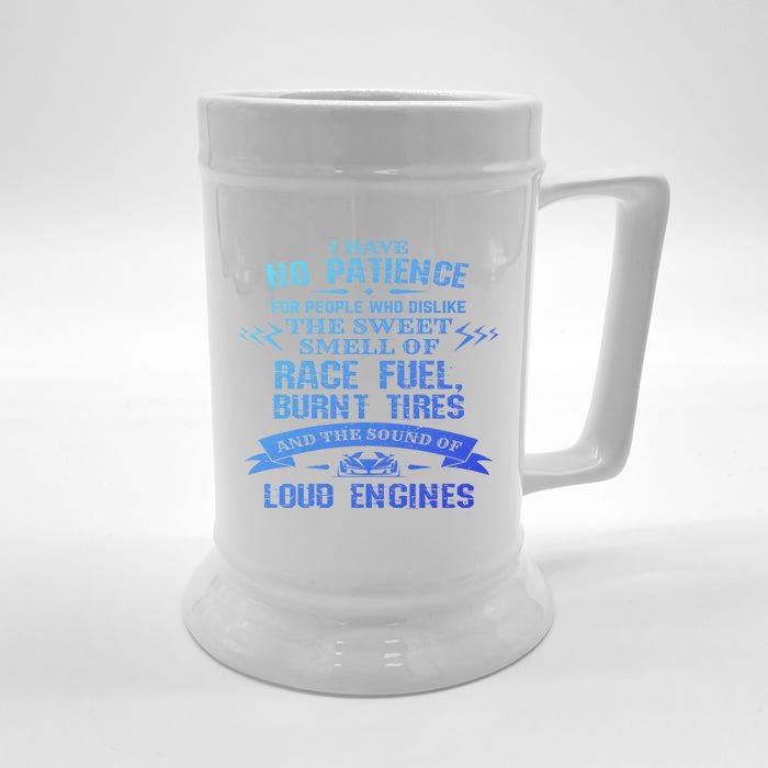 Funny Drag Racing Gift For Mechanics And Car Enthusiasts Front & Back Beer Stein