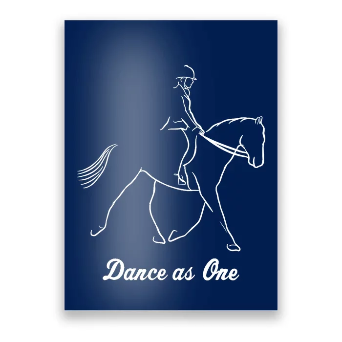 Funny Dressage Riding Horse Show Horseback Equestrian Gifts Poster