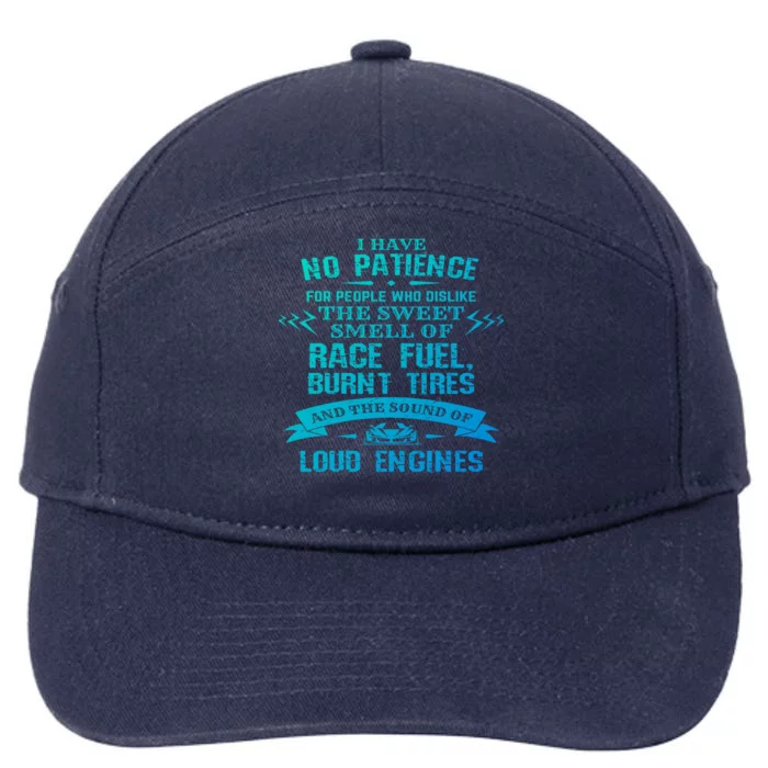 Funny Drag Racing Gift For Mechanics And Car Enthusiasts 7-Panel Snapback Hat