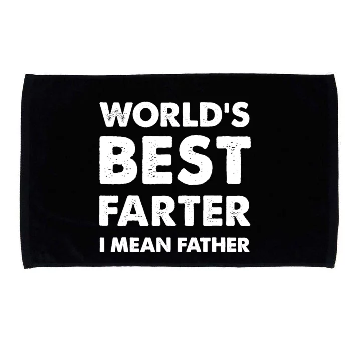 Father's Day Retro Dad World's Best Farter I Mean Father Microfiber Hand Towel