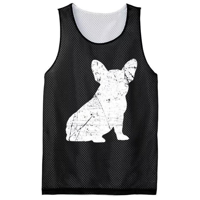 Fine Distressed Retro Vintage French Bulldog Pet Dog Mom Gift Mesh Reversible Basketball Jersey Tank