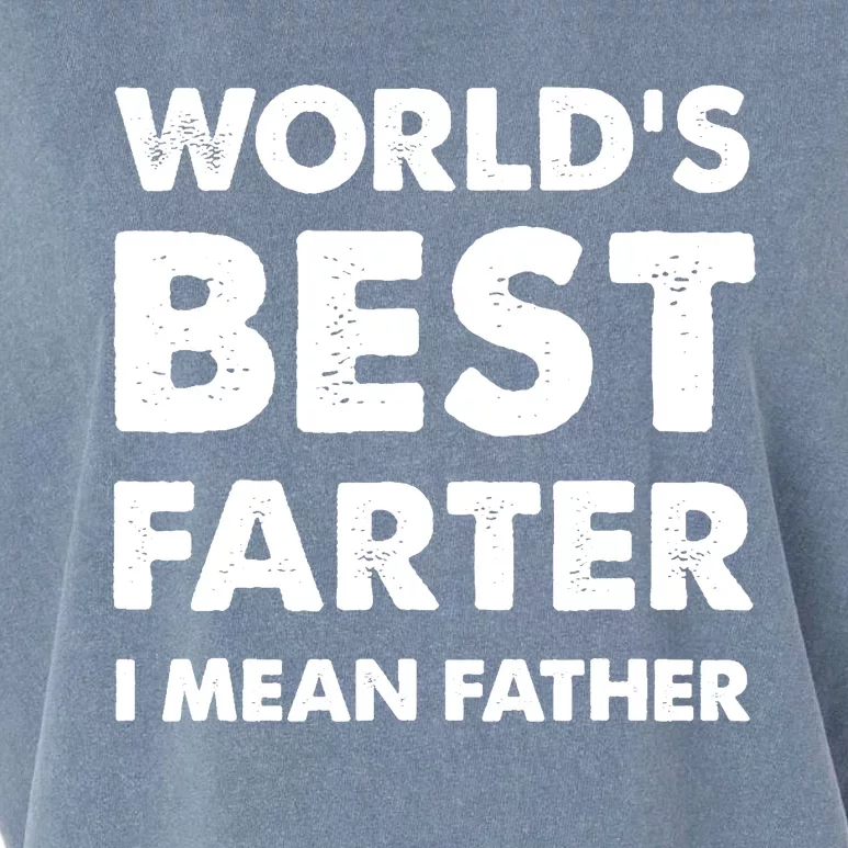 Father's Day Retro Dad World's Best Farter I Mean Father Garment-Dyed Women's Muscle Tee