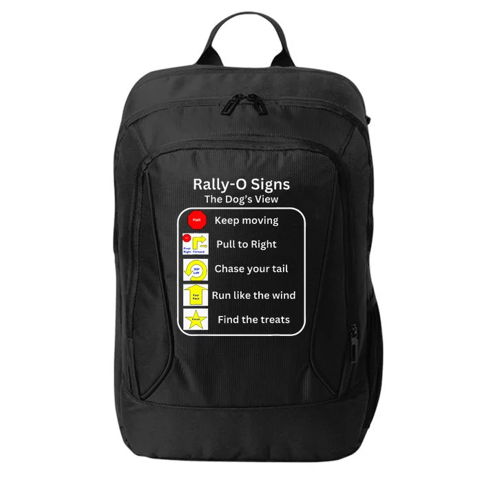 Funny Dog Rally Obedience City Backpack