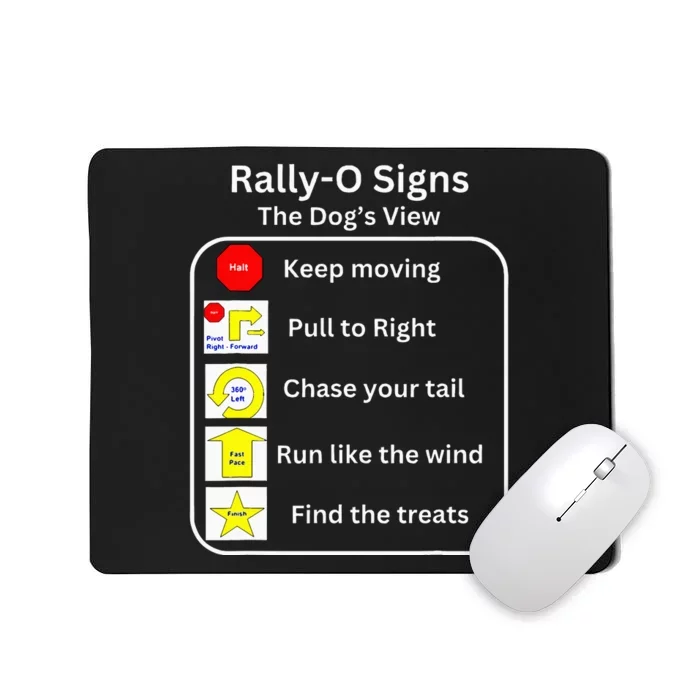 Funny Dog Rally Obedience Mousepad