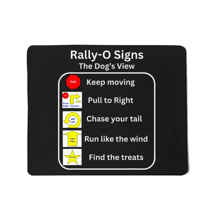 Funny Dog Rally Obedience Mousepad