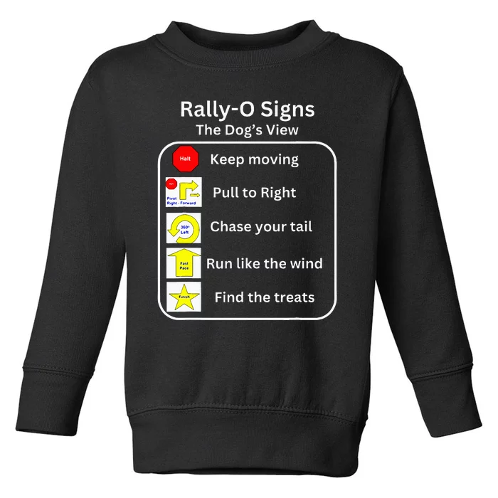 Funny Dog Rally Obedience Toddler Sweatshirt