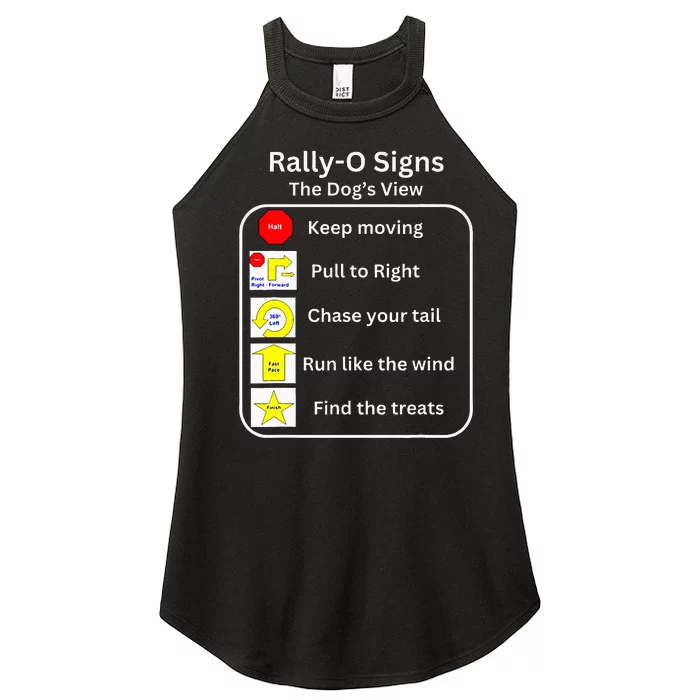 Funny Dog Rally Obedience Women’s Perfect Tri Rocker Tank