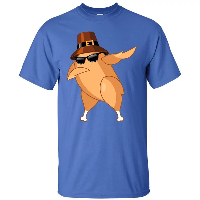 Funny Dabbing Roasted Turkey Thanksgiving Pilgrim Dab Dance Gift Tall T-Shirt