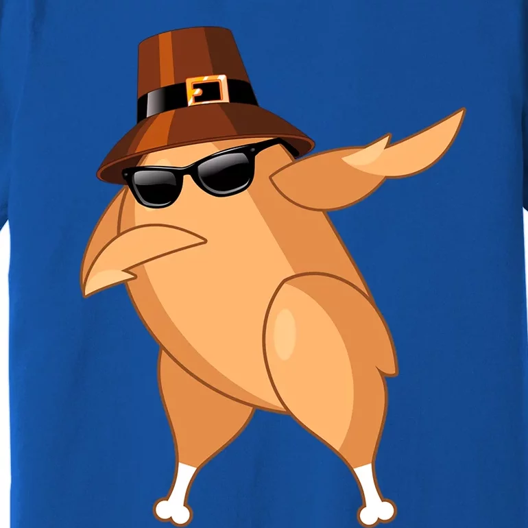 Funny Dabbing Roasted Turkey Thanksgiving Pilgrim Dab Dance Gift Premium T-Shirt