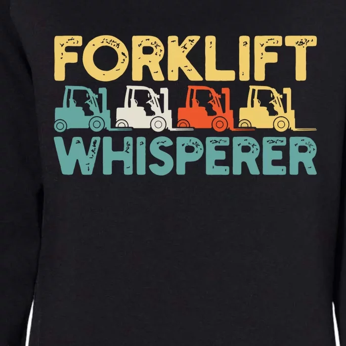 Forklift Driver Retro Womens California Wash Sweatshirt