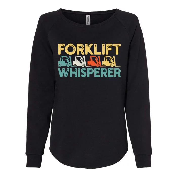 Forklift Driver Retro Womens California Wash Sweatshirt