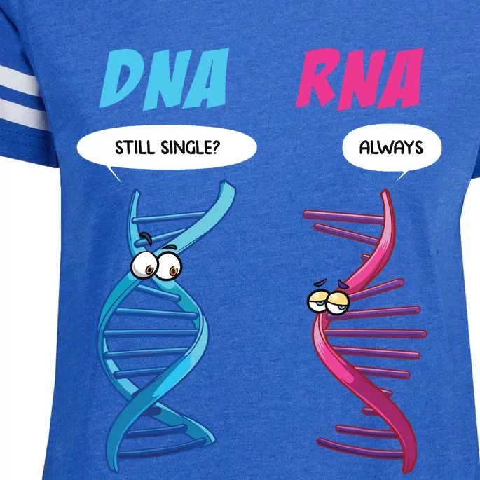 Funny Dna Rna Design Women Biology Genetics Biologist Enza Ladies Jersey Football T-Shirt