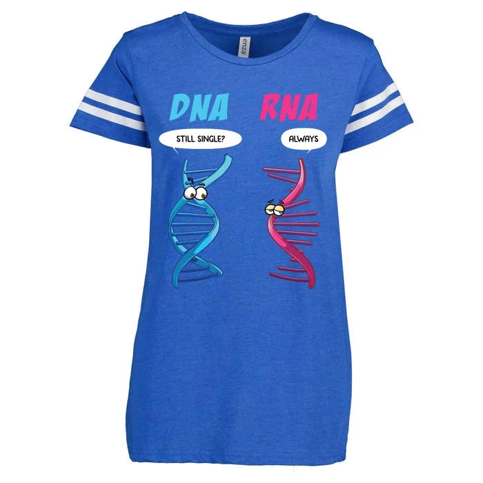 Funny Dna Rna Design Women Biology Genetics Biologist Enza Ladies Jersey Football T-Shirt