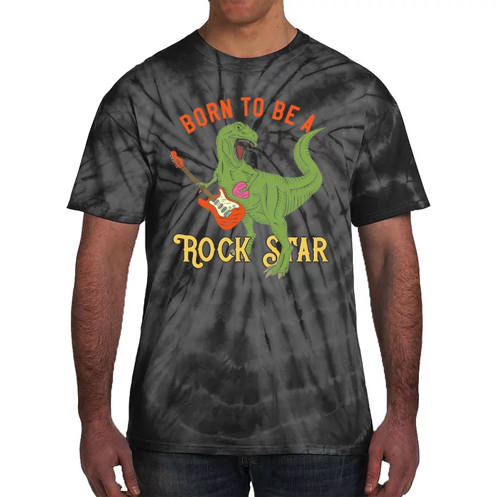 Funny Dinosaur Rex Rockstar Perfect Trex Gift Tie-Dye T-Shirt