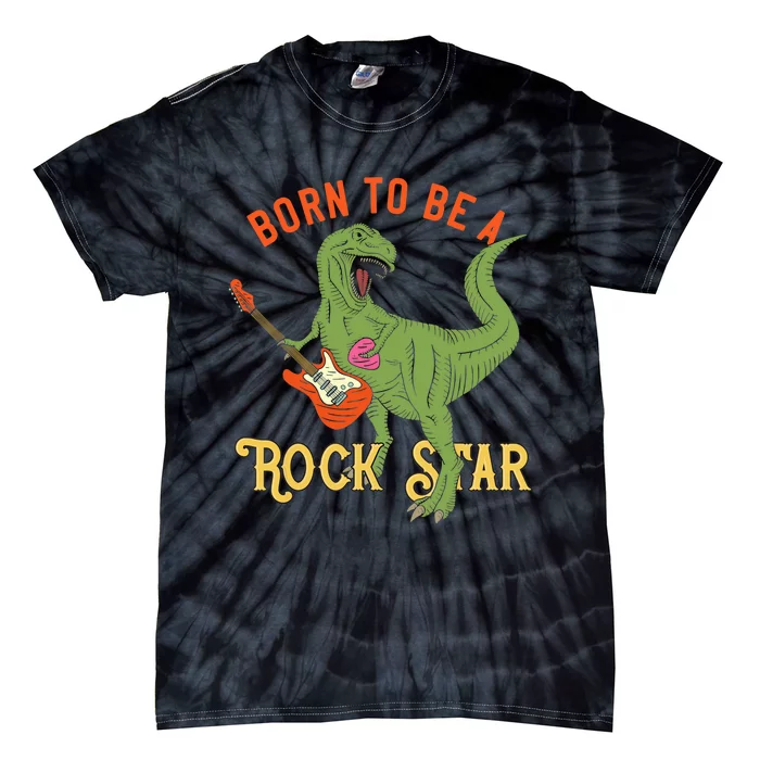 Funny Dinosaur Rex Rockstar Perfect Trex Gift Tie-Dye T-Shirt