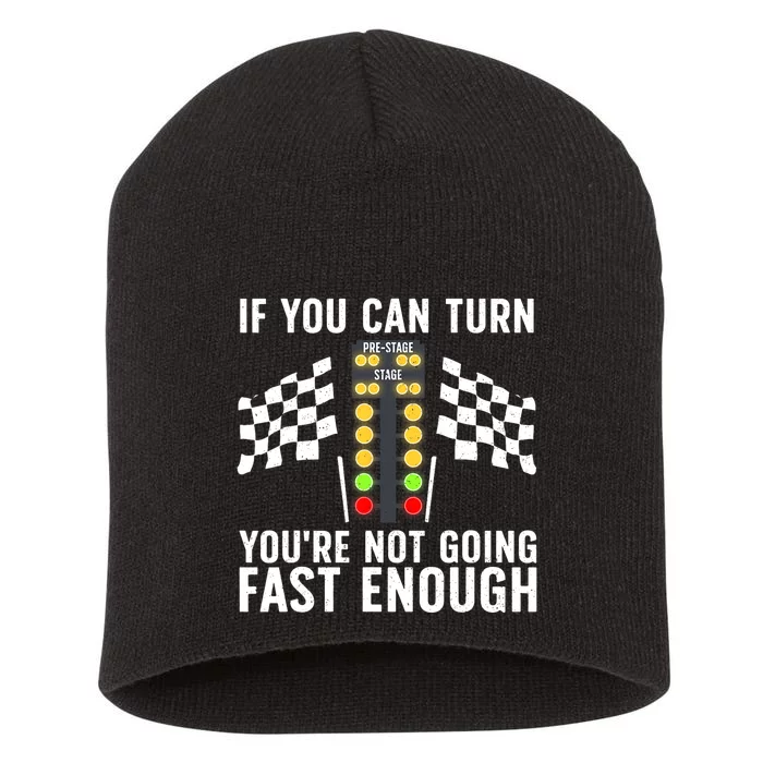 Funny Drag Racing For Men Women Kids Drag Race Lover Short Acrylic Beanie