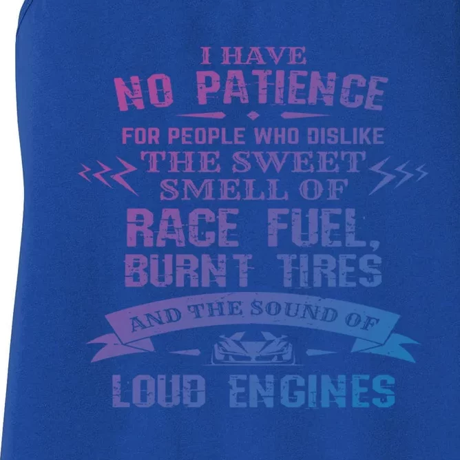 Funny Drag Racing Gift For Mechanics And Car Enthusiasts Women's Racerback Tank