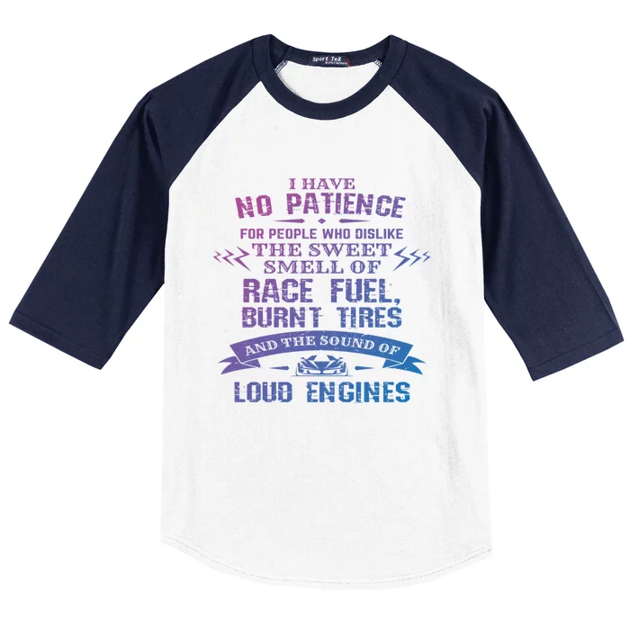 Funny Drag Racing Gift For Mechanics And Car Enthusiasts Baseball Sleeve Shirt