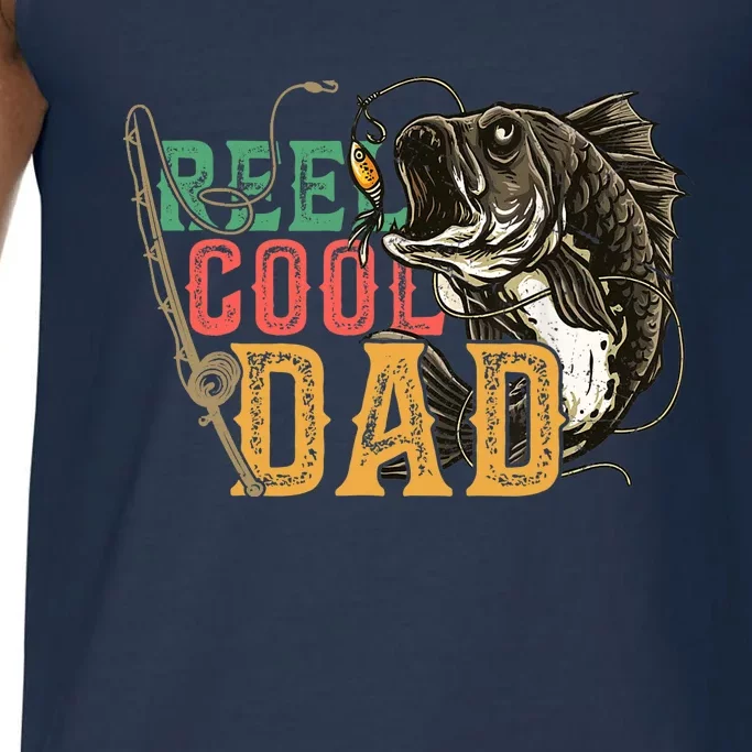 Fathers Day Reel Cool Dad Fishing Lover Fisherman Daddy Papa Comfort Colors® Tank Top