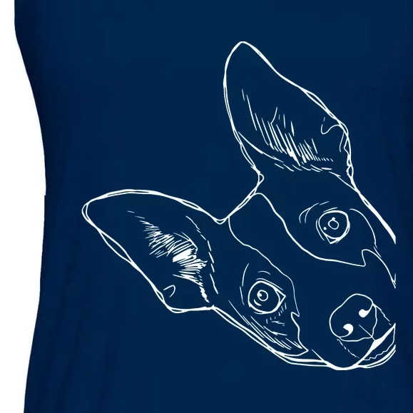 Funny Dog Rat Terrier Ladies Essential Flowy Tank