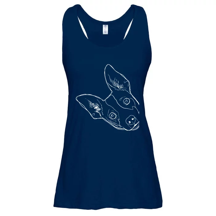 Funny Dog Rat Terrier Ladies Essential Flowy Tank