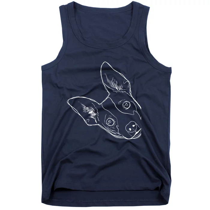 Funny Dog Rat Terrier Tank Top