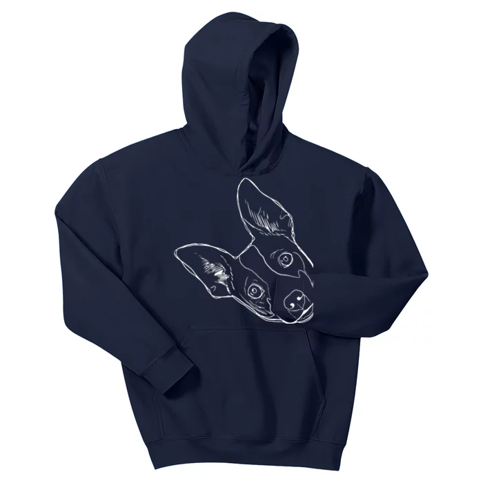 Funny Dog Rat Terrier Kids Hoodie