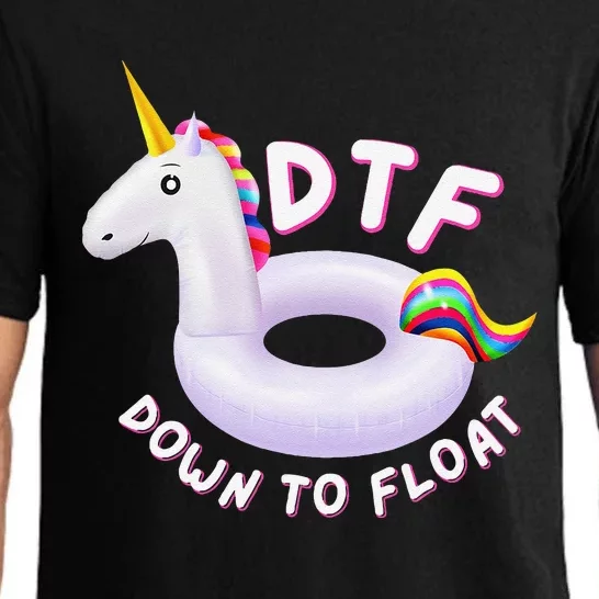 Funny Dtf River Tubing Down To Float Summer Float Trip Pajama Set