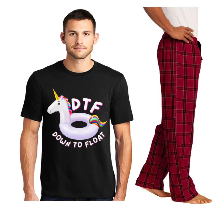 Funny Dtf River Tubing Down To Float Summer Float Trip Pajama Set