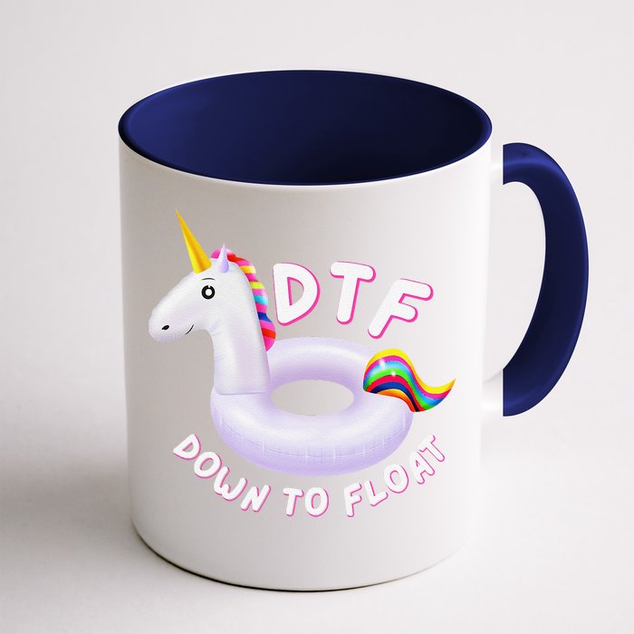 Funny Dtf River Tubing Down To Float Summer Float Trip Front & Back Coffee Mug