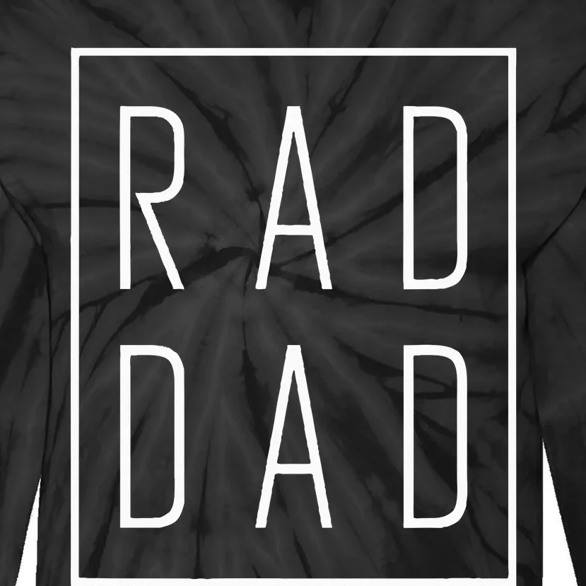 Fathers Day Rad Dad Tie-Dye Long Sleeve Shirt