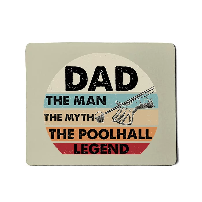 Father's Day Retro Billiard Player Dad, Billiards Pool Gift For Dad Mousepad