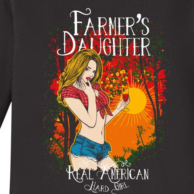 Farmer's Daughter Real American Baby Long Sleeve Bodysuit