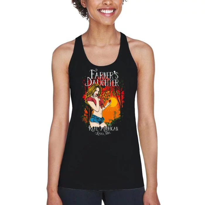 Farmer's Daughter Real American Women's Racerback Tank