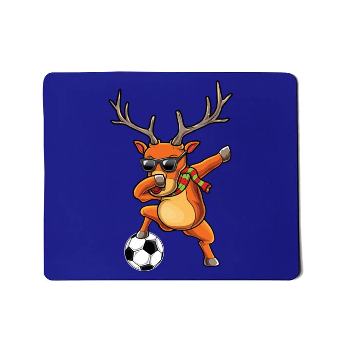 Funny Dabbing Reindeer Dab Christmas Soccer X Mas Funny Gift Mousepad