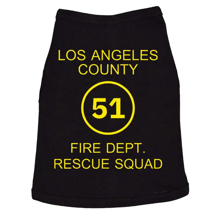 Fire Department Rescue Squad Team L.A. County 51 Doggie Tank