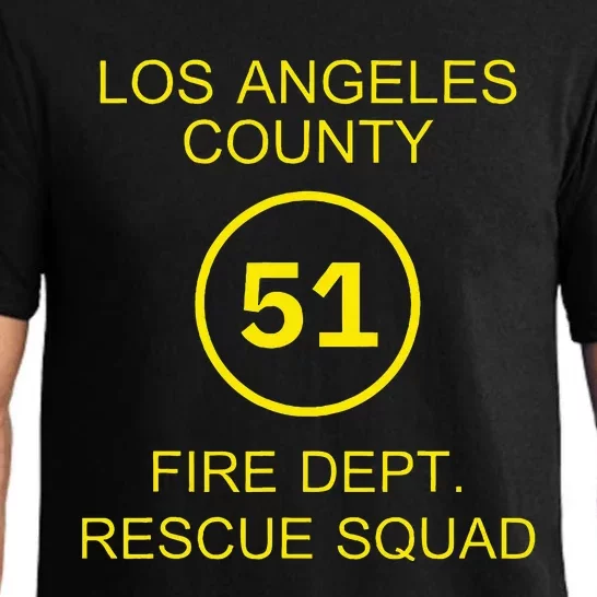 Fire Department Rescue Squad Team L.A. County 51 Pajama Set